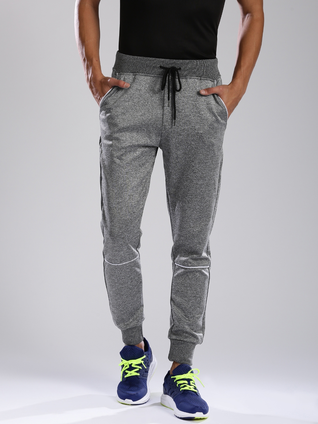 hrx grey track pants