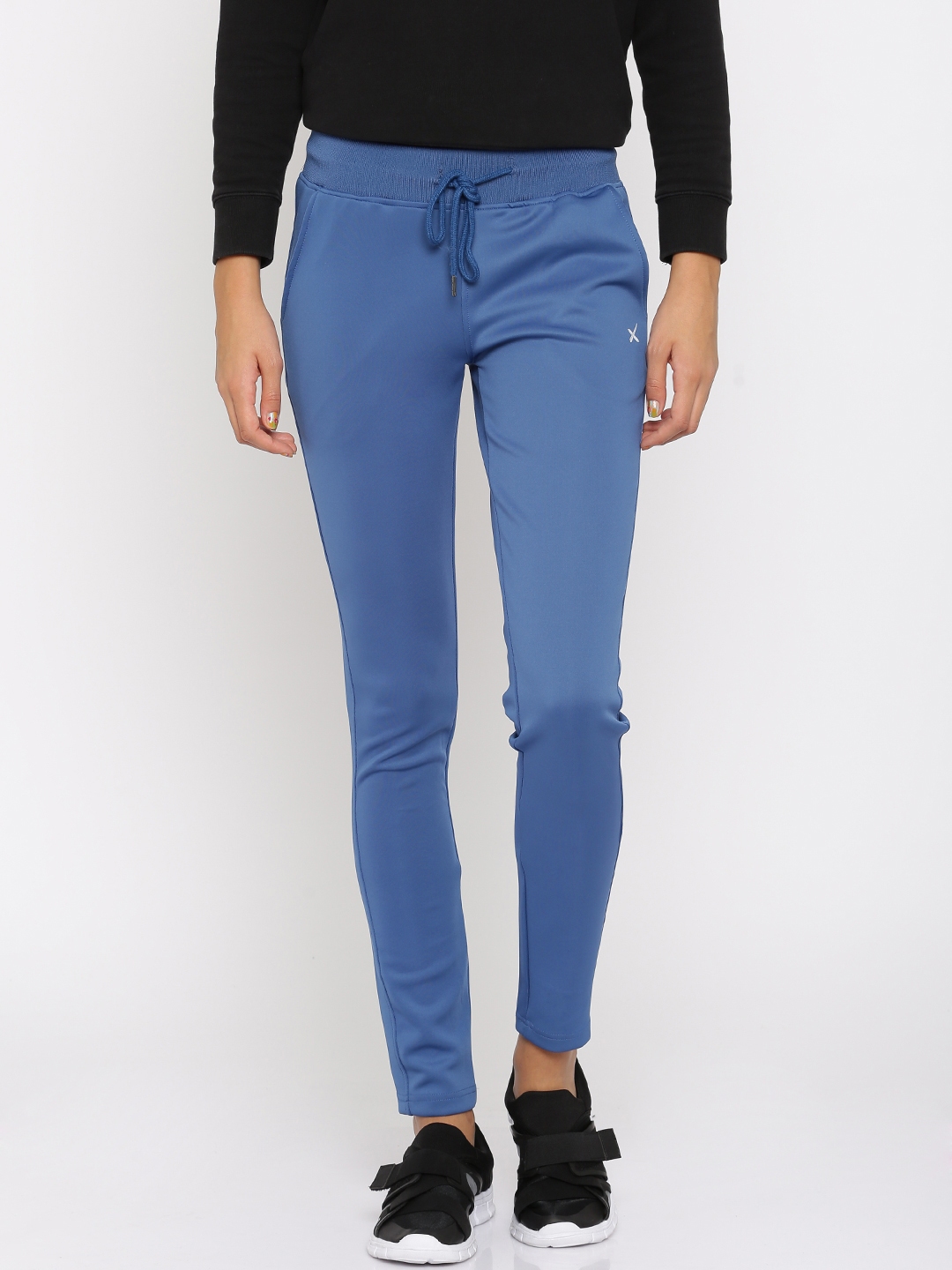 blue track pants women's