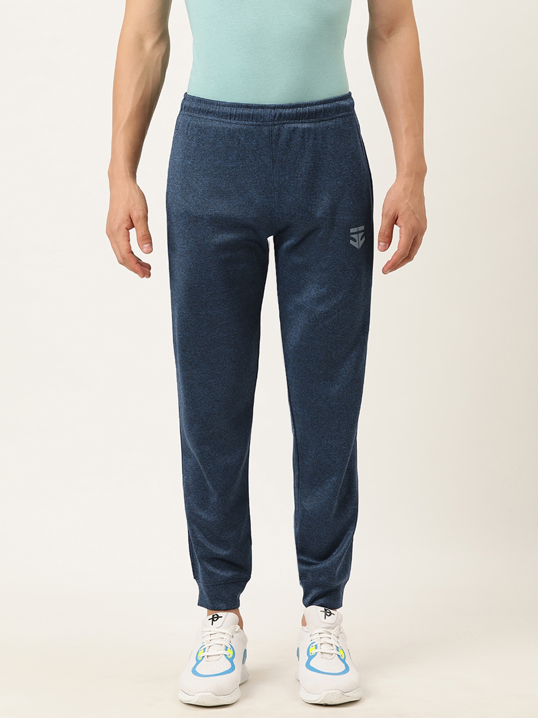 navy track pants mens