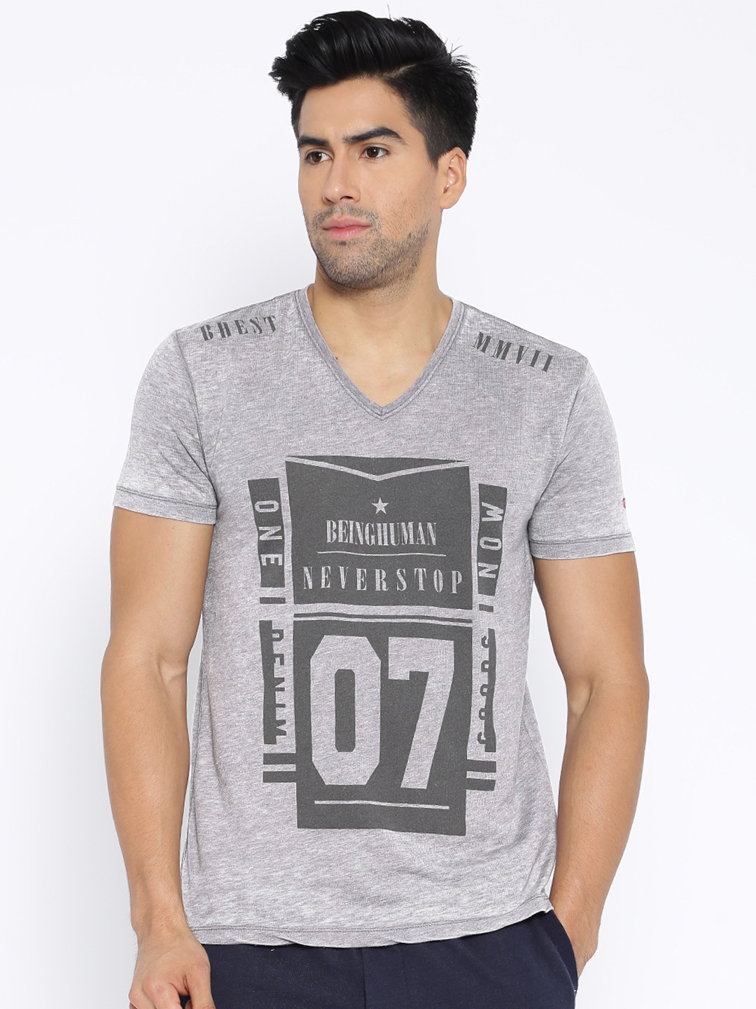 being human t shirt myntra