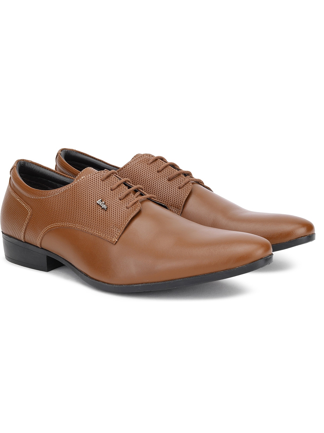 Buy Lee Cooper Men Tan Brown Leather Formal Derbys Formal Shoes For Men 13809790 Myntra 8781