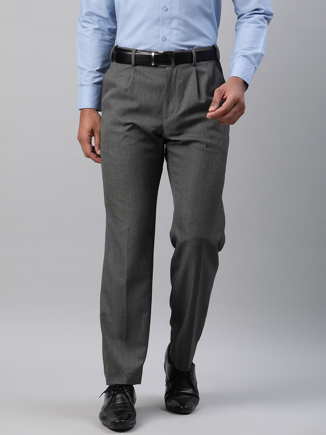 Marks And Spencer Men S Trousers Regular Fit 2026.Buy Marks & Spencer Men Grey Regular Fit Solid Formal Trousers ...