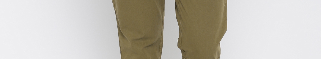 Buy Mast & Harbour Men Brown Regular Fit Chino Trousers - Trousers for ...