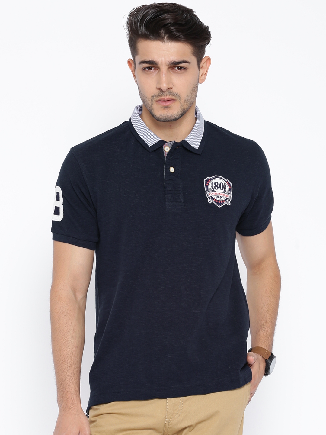 flying machine hooded shirt