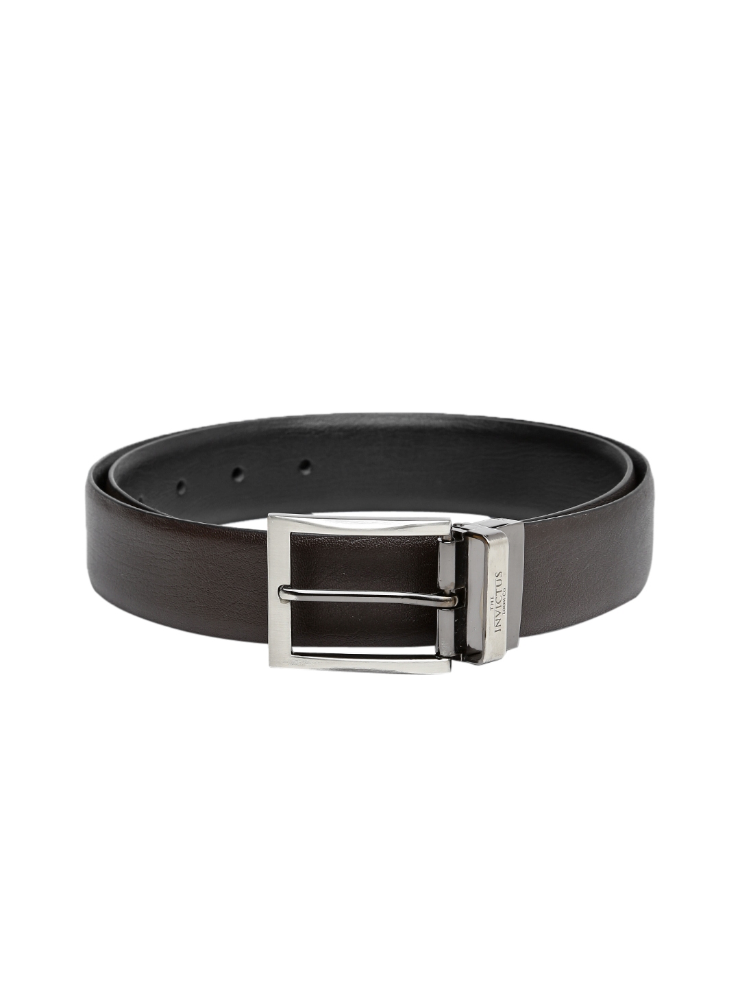 Buy INVICTUS Men Black & Brown Reversible Leather Belt - Belts for Men ...