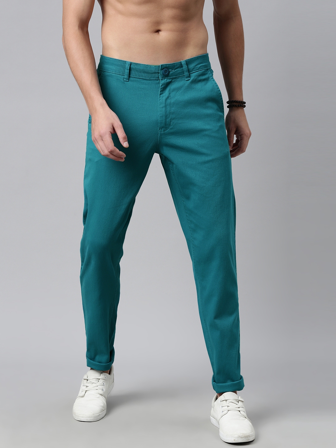 Buy Roadster Men Blue Regular Trousers - Trousers for Men 13859240 | Myntra