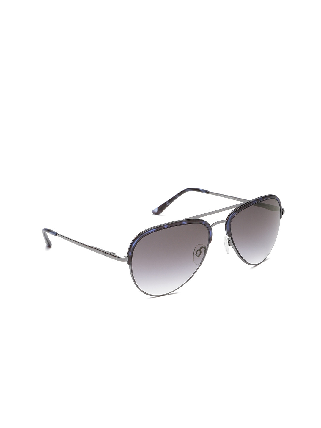 French Connection FCU607 Classic Rectangle Sunglasses - Crystal Brown, UV Protection - View #8
