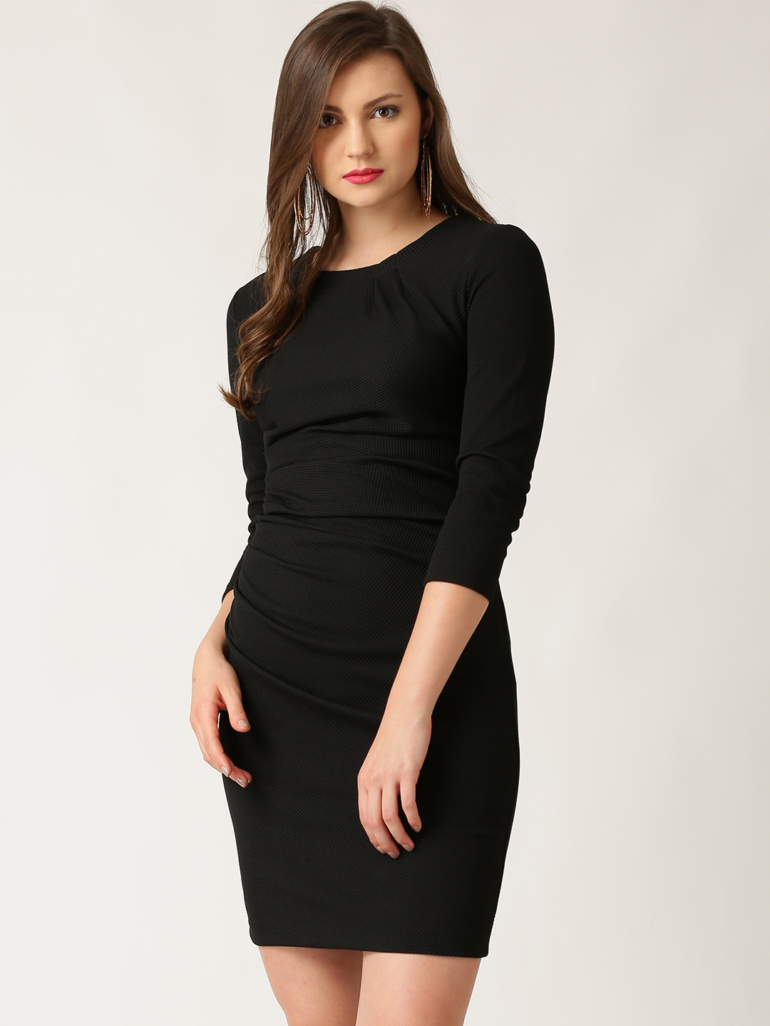 Robe Noire à Sequins Rinascimento Pour Soirée - Taille 40 (petit) - Occasion
