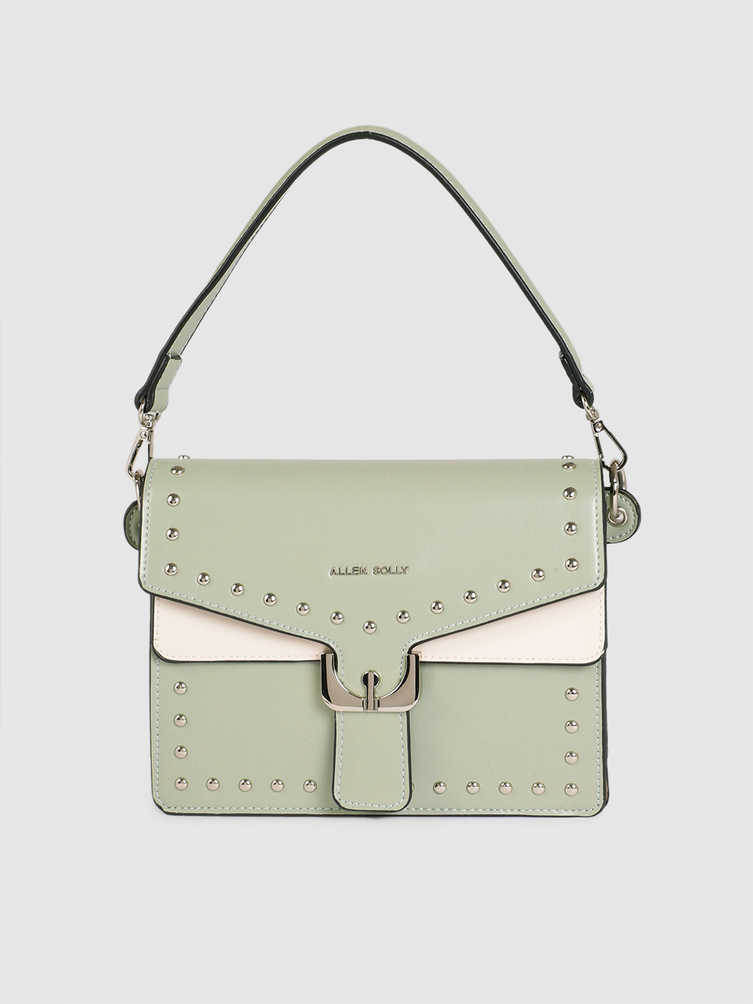 Buy Allen Solly Green Solid Handheld Bag - Handbags for Women 13861722