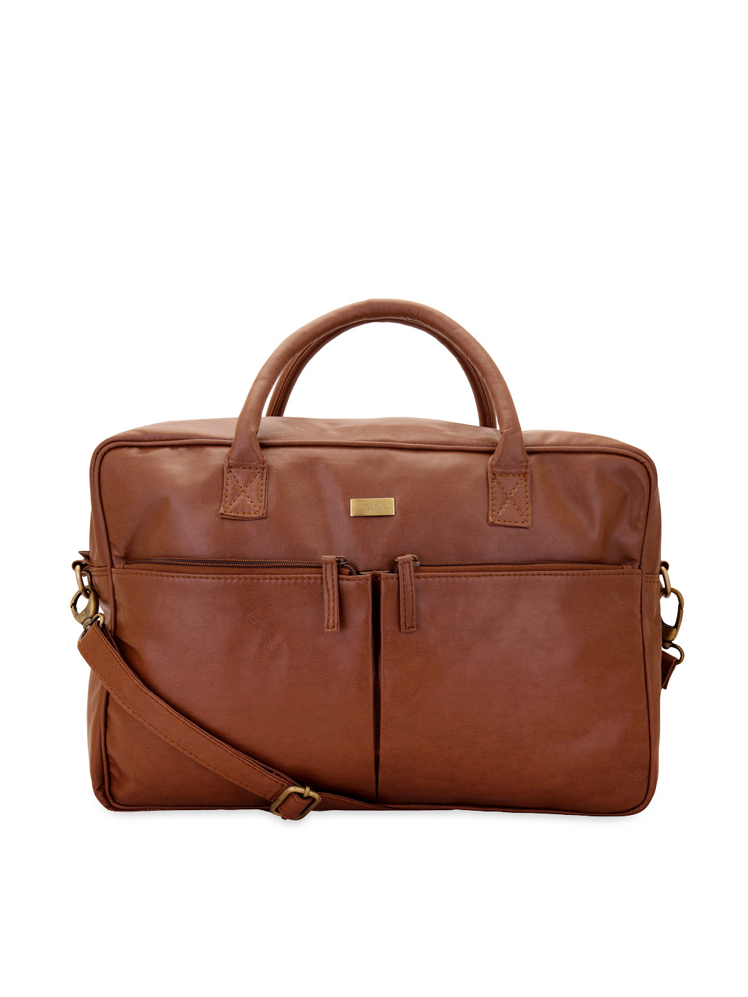 Buy Yelloe Men Tan Brown Laptop Bag Laptop Bag for Men 1387103 Myntra