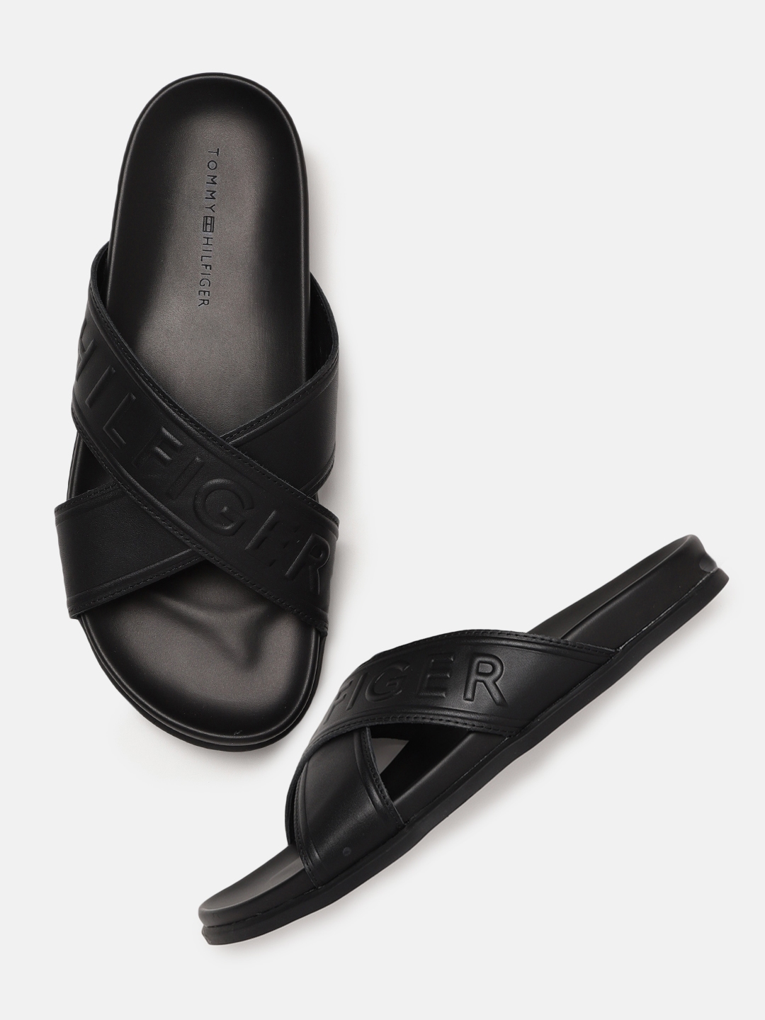 tommy hilfiger leather sandals mens