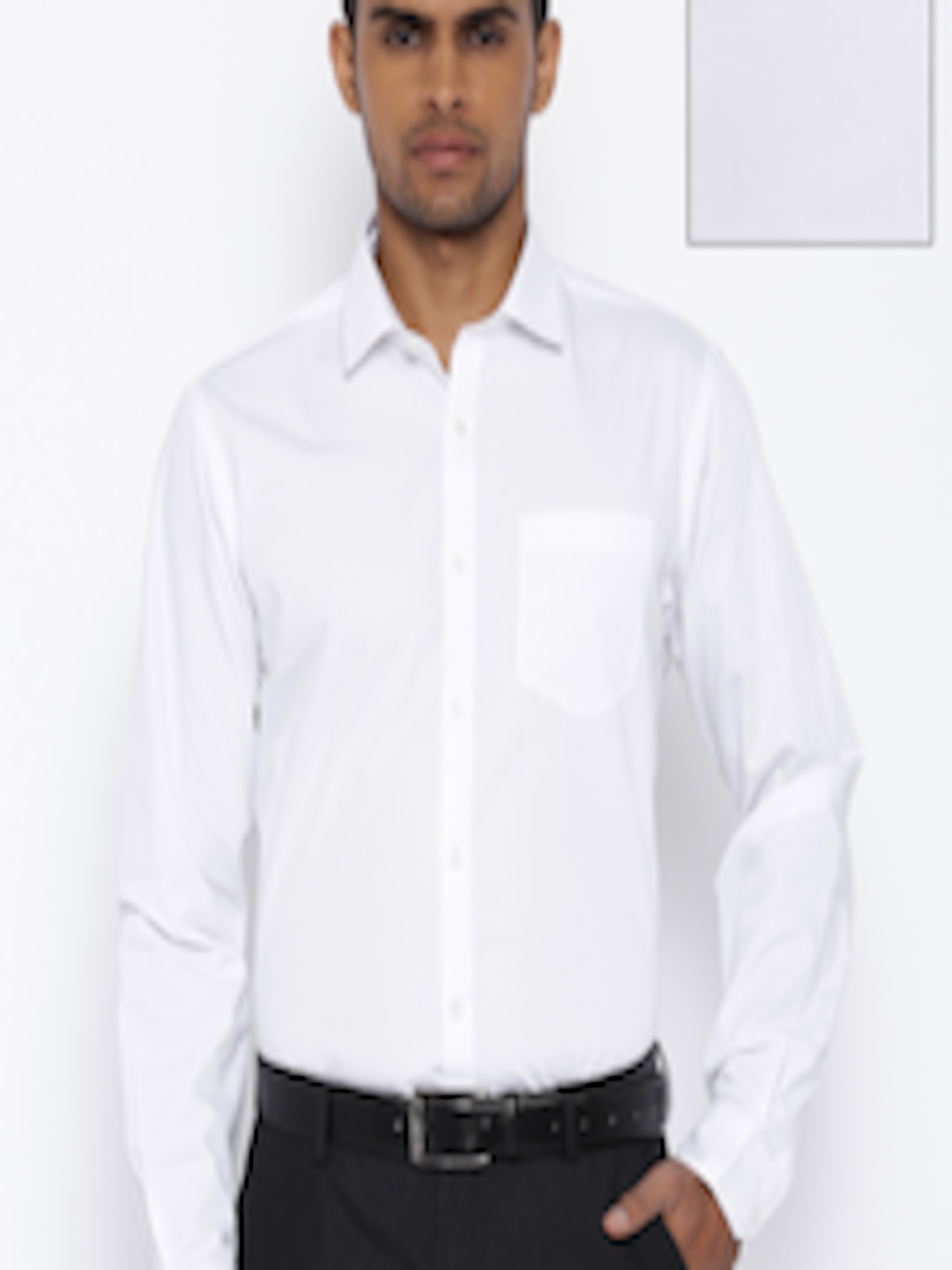 Buy Black Coffee White Slim Fit Formal Shirt - Shirts for Men 1387975 ...