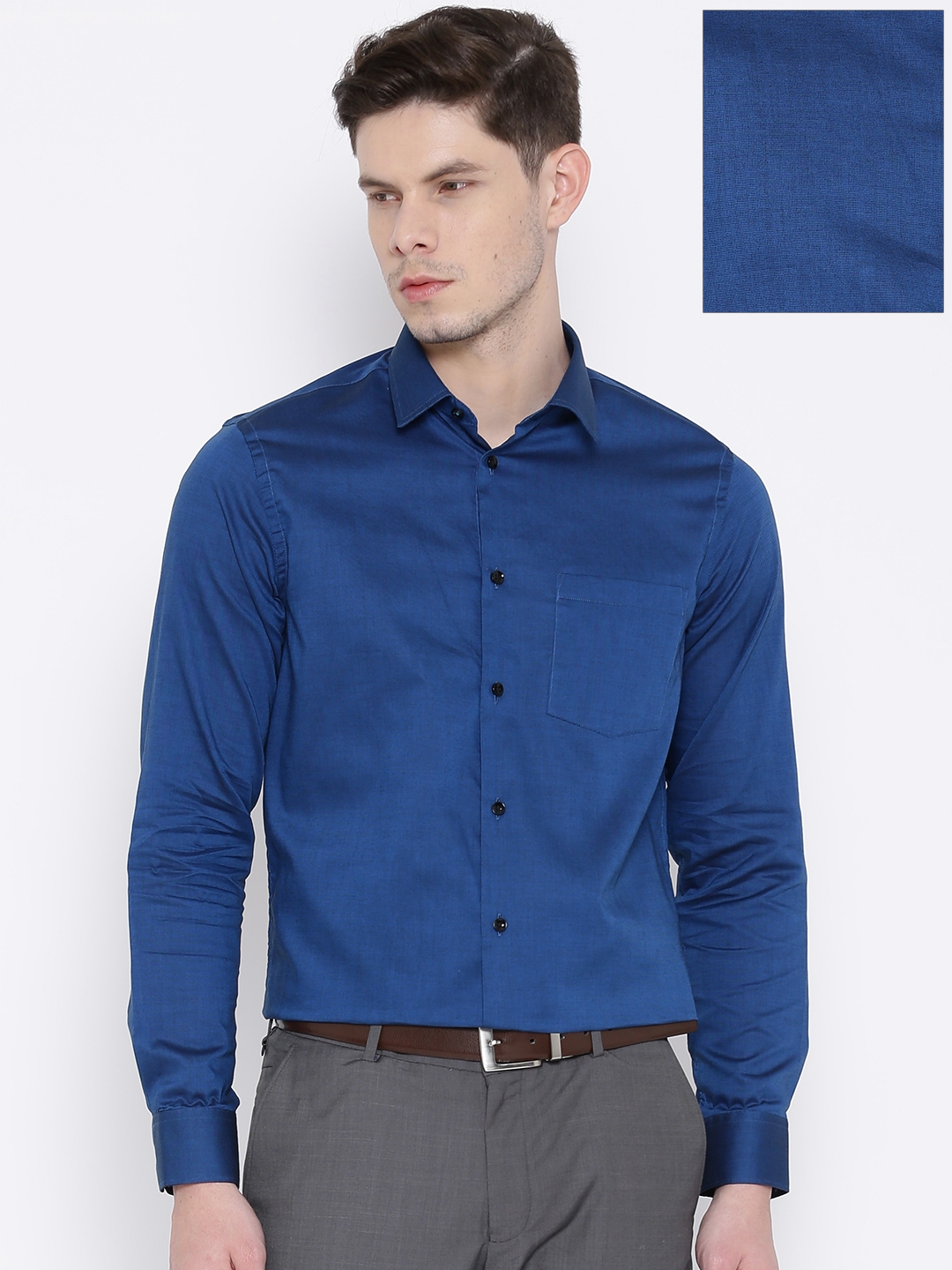 Buy Blackberrys Blue Slim Fit Formal Shirt - Shirts for Men 1388680 ...