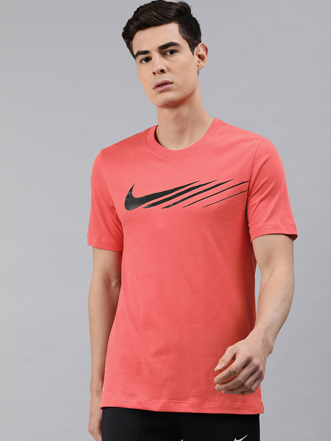 mens red and black nike shirt