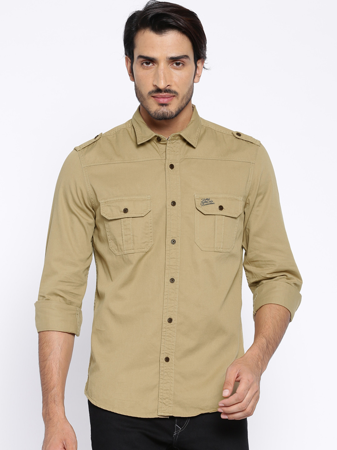 Buy U.S. Polo Assn. Denim Co. Khaki Casual Shirt Shirts for Men