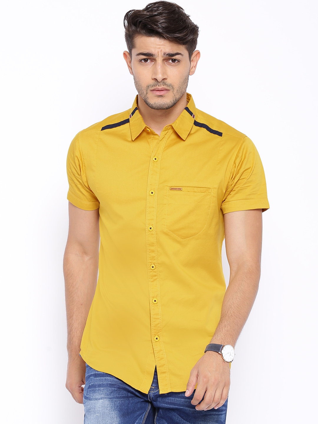 mustard yellow shirt matching pant