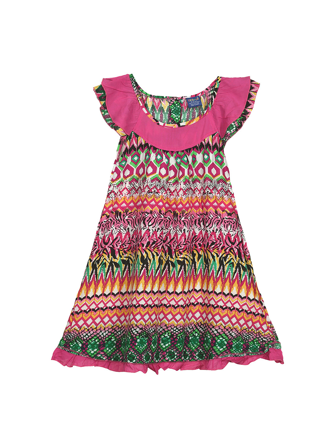Buy Lilliput Girls Multicoloured Printed A Line Dress Dresses for