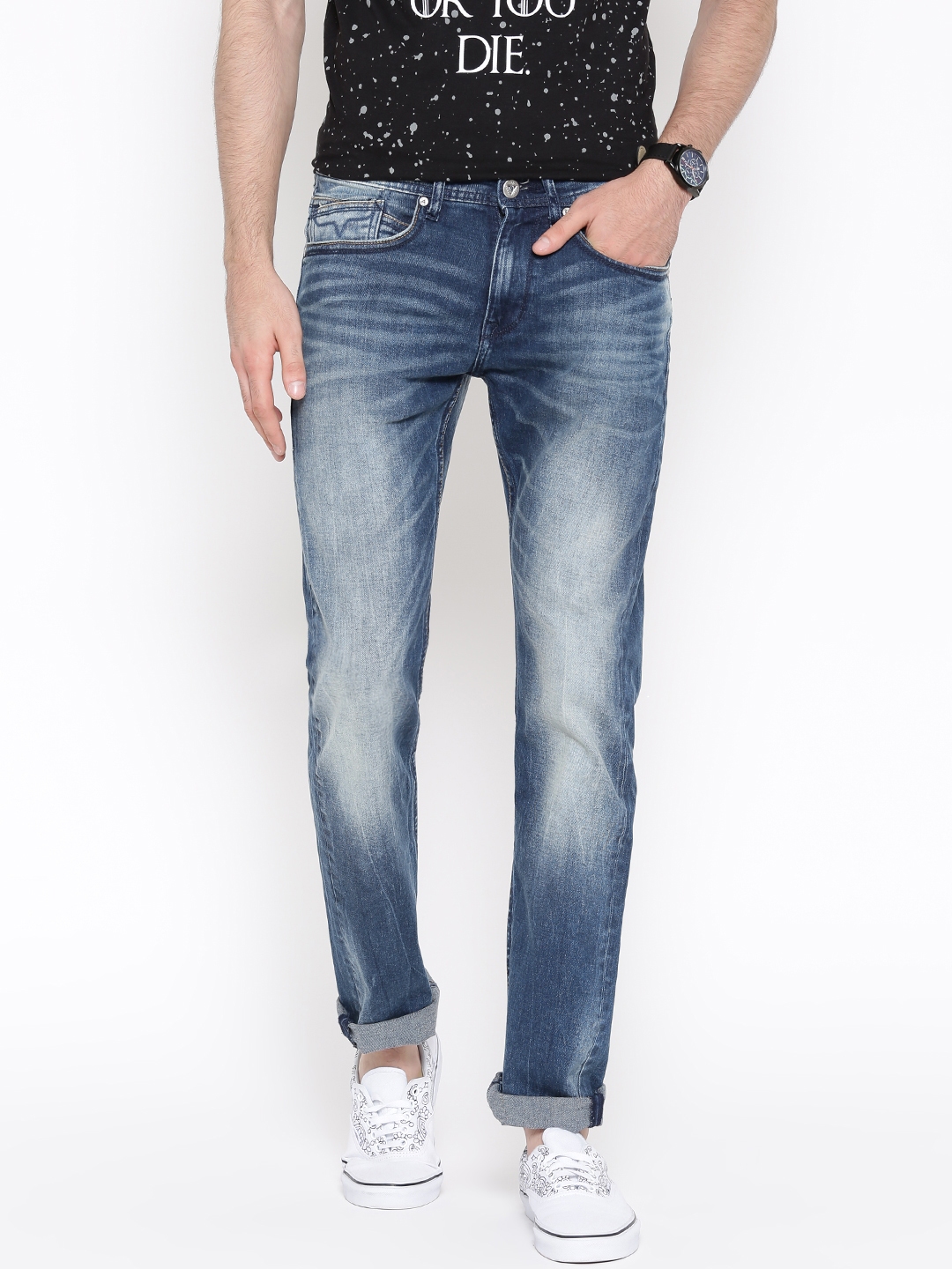 Buy Pepe Jeans Blue Washed Vapour Slim Jeans - Jeans for Men 1392930 ...