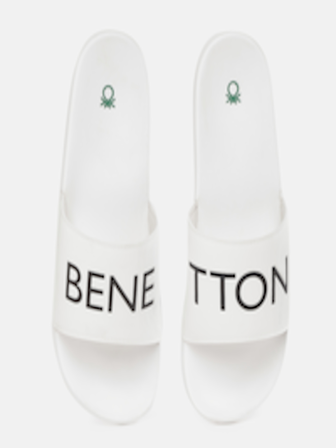 Buy United Colors Of Benetton Men White & Black Typography Print ...