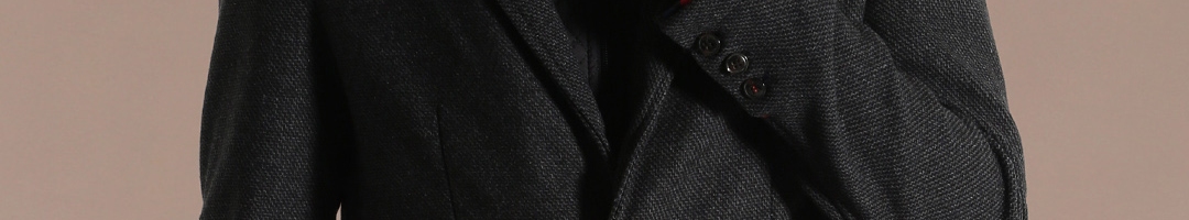 Buy Louis Philippe Sport Charcoal Grey Single Breasted Blazer - Blazers for Men 1393246 | Myntra