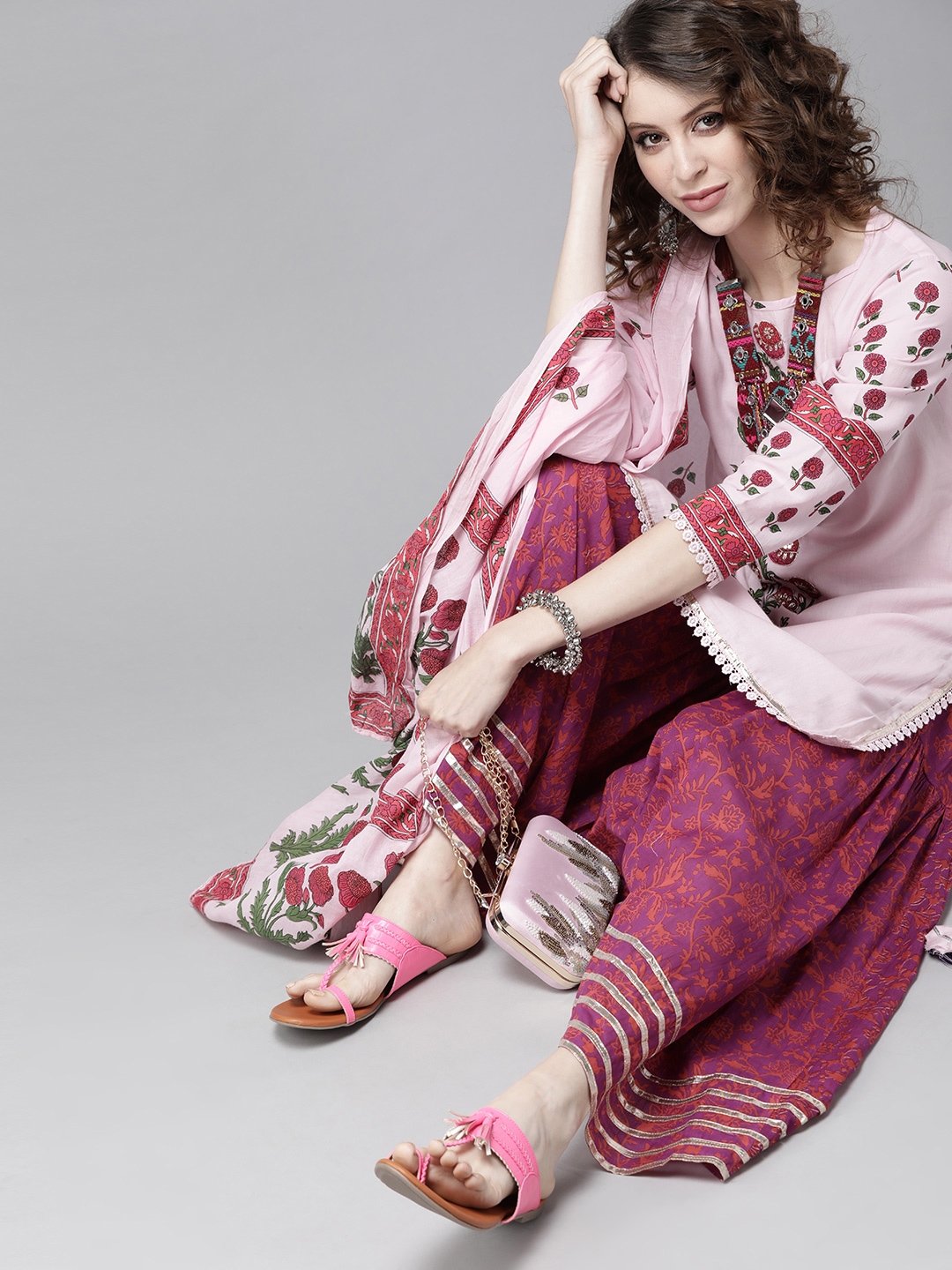 myntra sharara sets