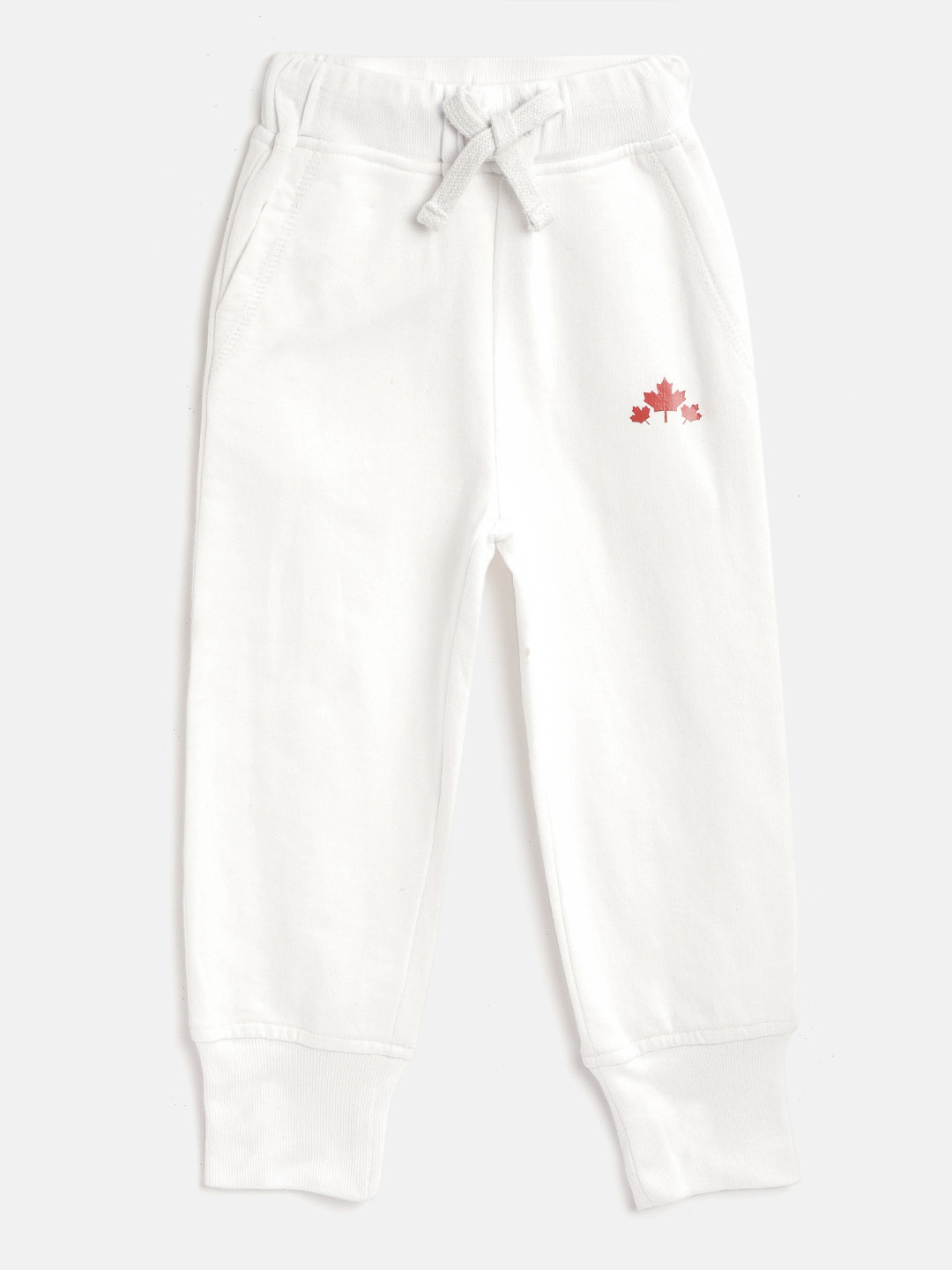 Buy Rute Girls White Solid Pure Cotton Joggers Track Pants for Girls