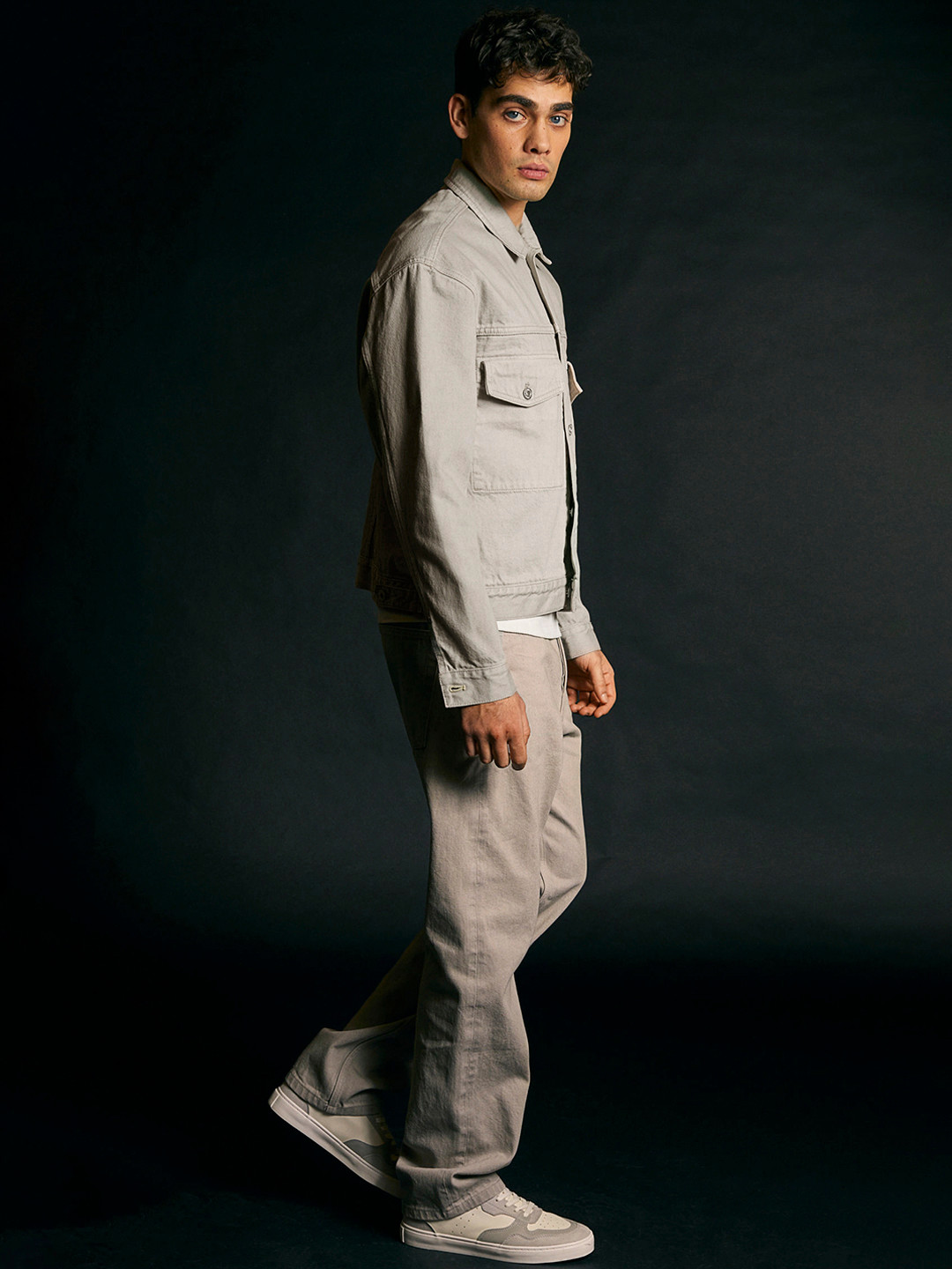 Buy H&M Mens Grey Denim Jacket Jackets for Men 13964876 Myntra