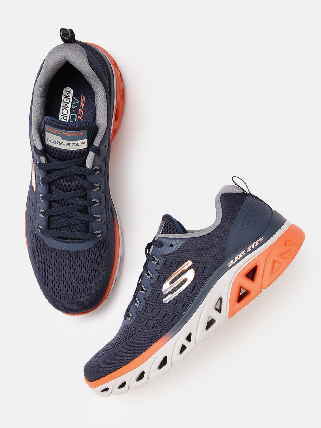 Buy Skechers Men Navy Blue Glide Step Sport New Appeal Sneakers ...