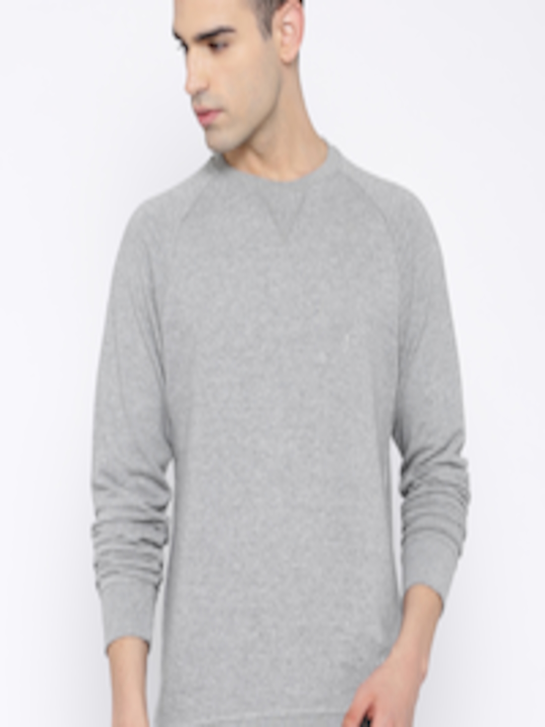 Buy Indian Terrain Grey Melange T Shirt - Tshirts for Men 1397807 | Myntra