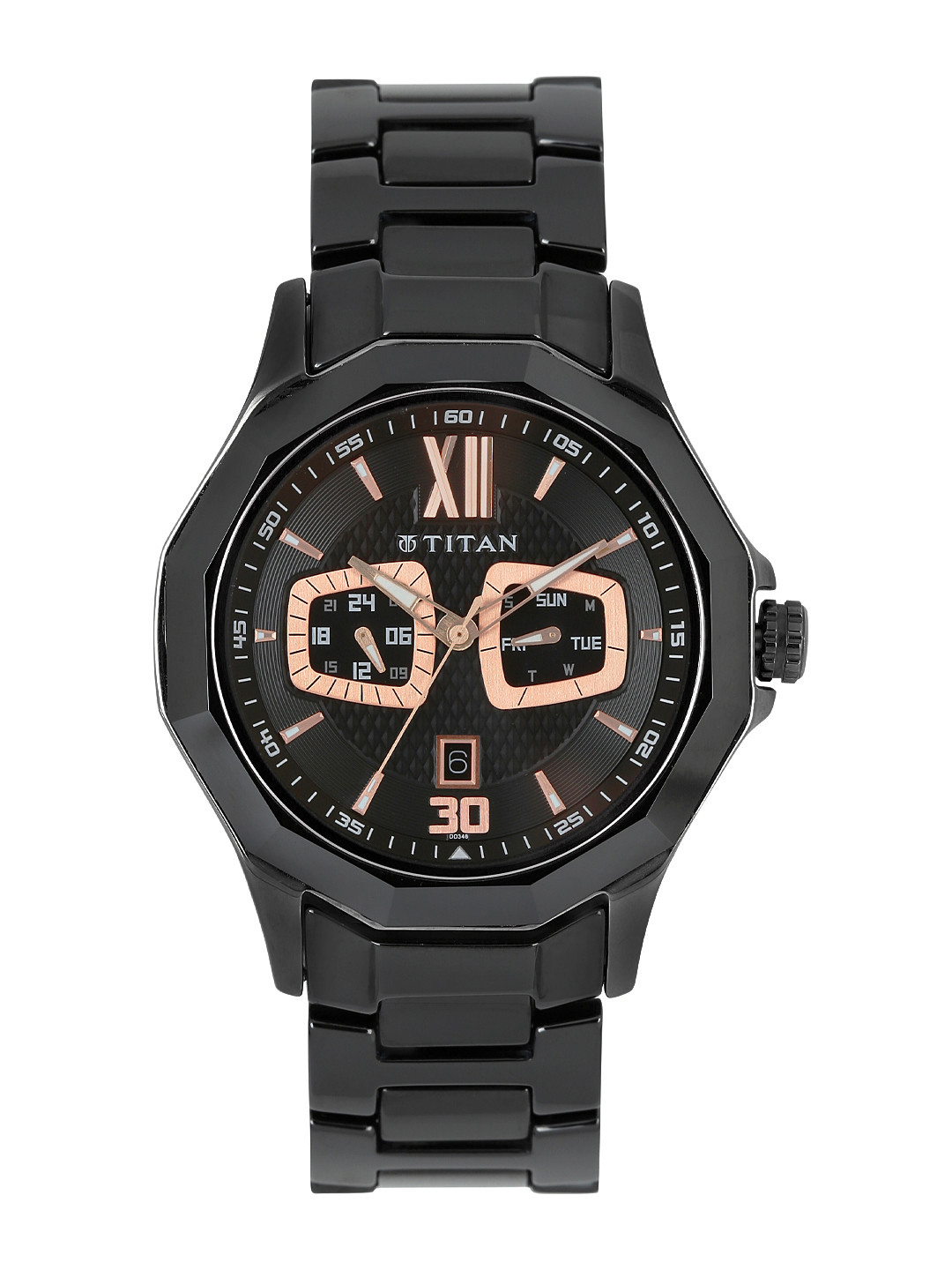 Buy Titan Men Black Dial Watch 90012KD02J Watches for Men 1399765