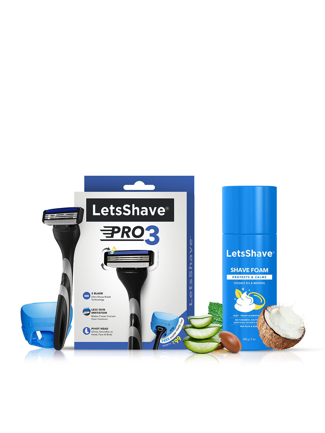 Buy LetsShave Razor Trial Kit For Men Razors And Cartridges for Men 14021632 Myntra