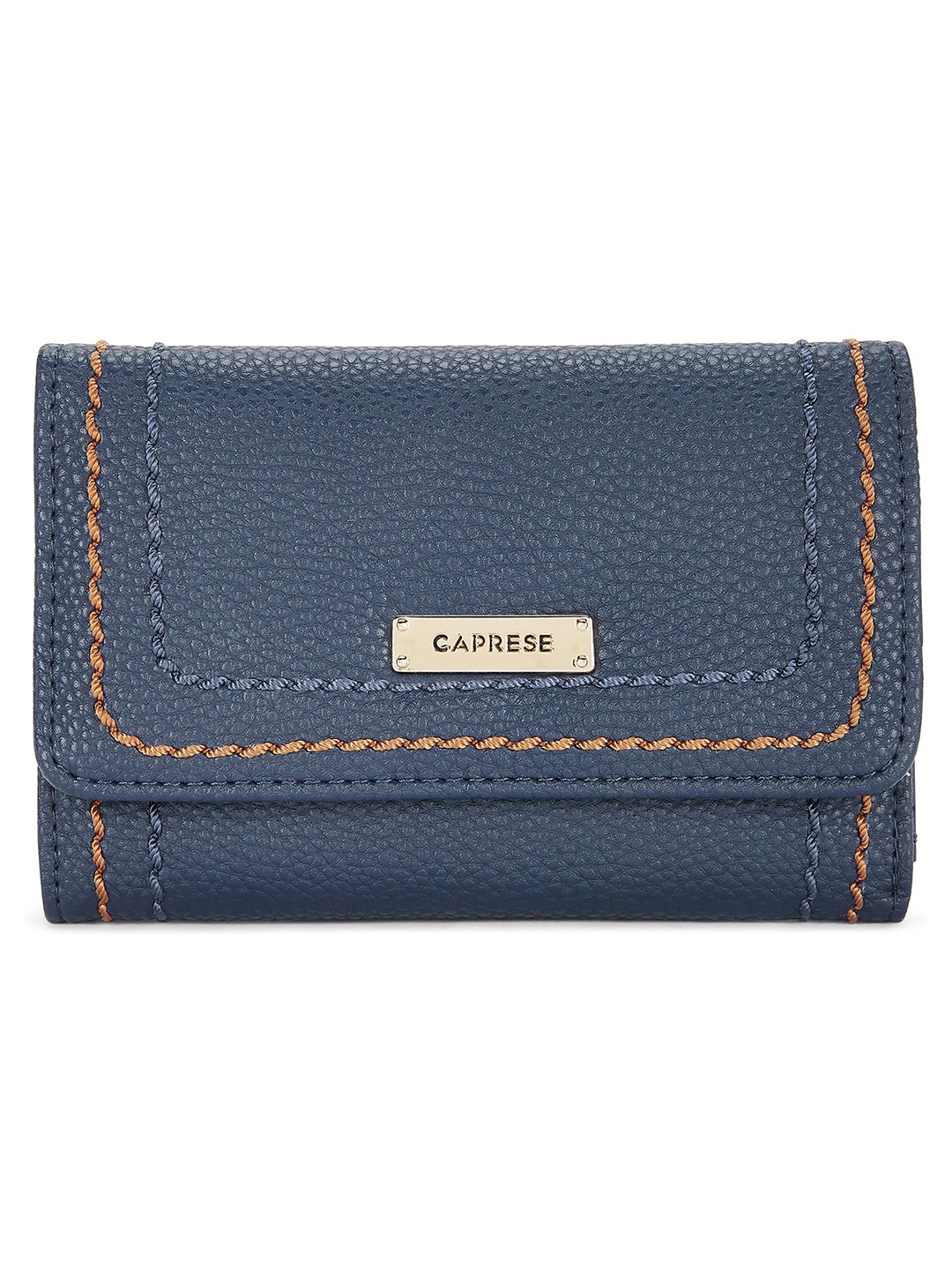 Buy Caprese Women Navy Blue Solid Two Fold Wallet - Wallets for Women ...