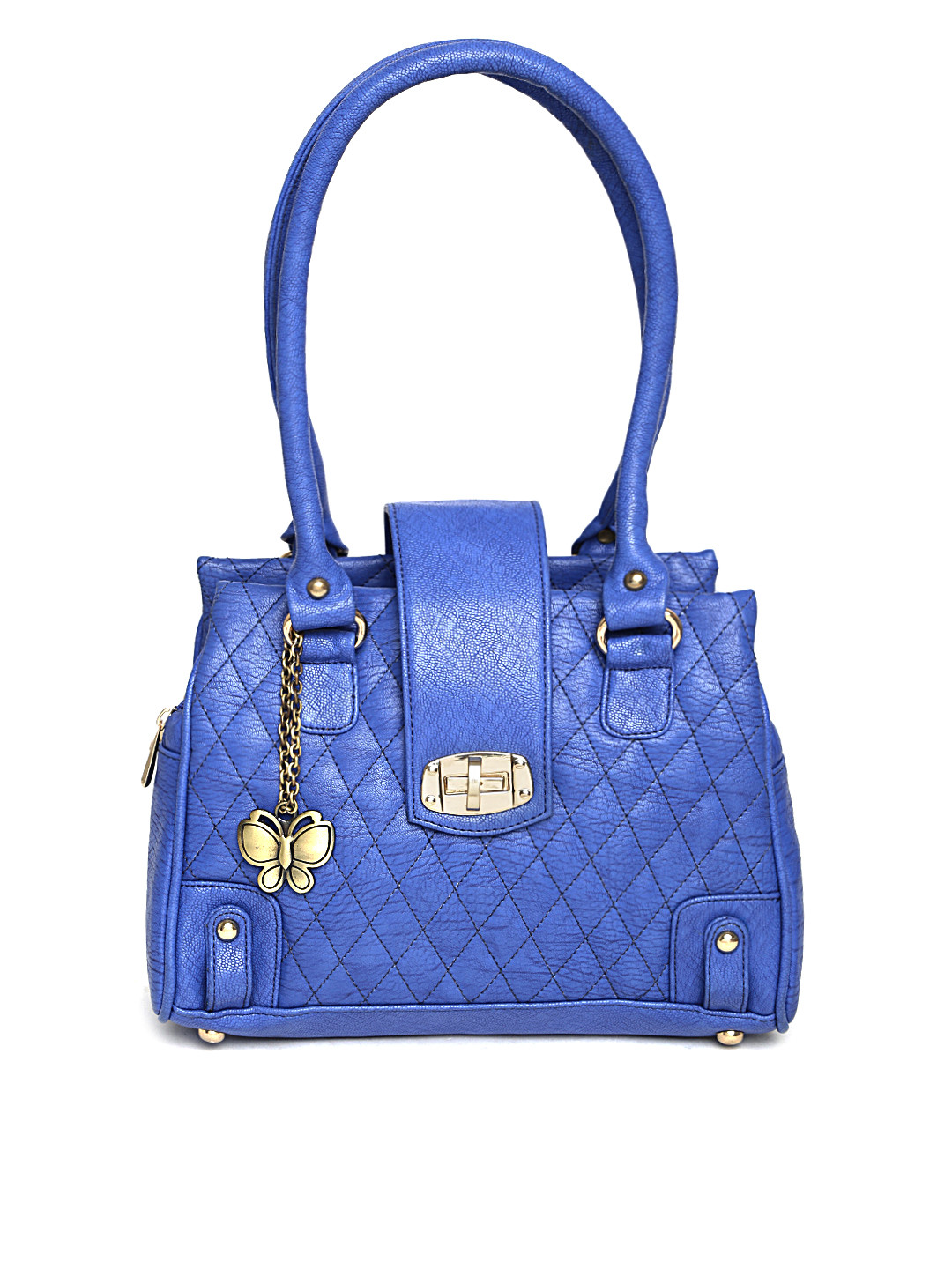 Buy Butterflies Blue Quilted Shoulder Bag Handbags for Women 1403649