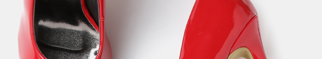 Buy Mast & Harbour Women Red Glossy Pumps - Heels for Women 1405336 ...
