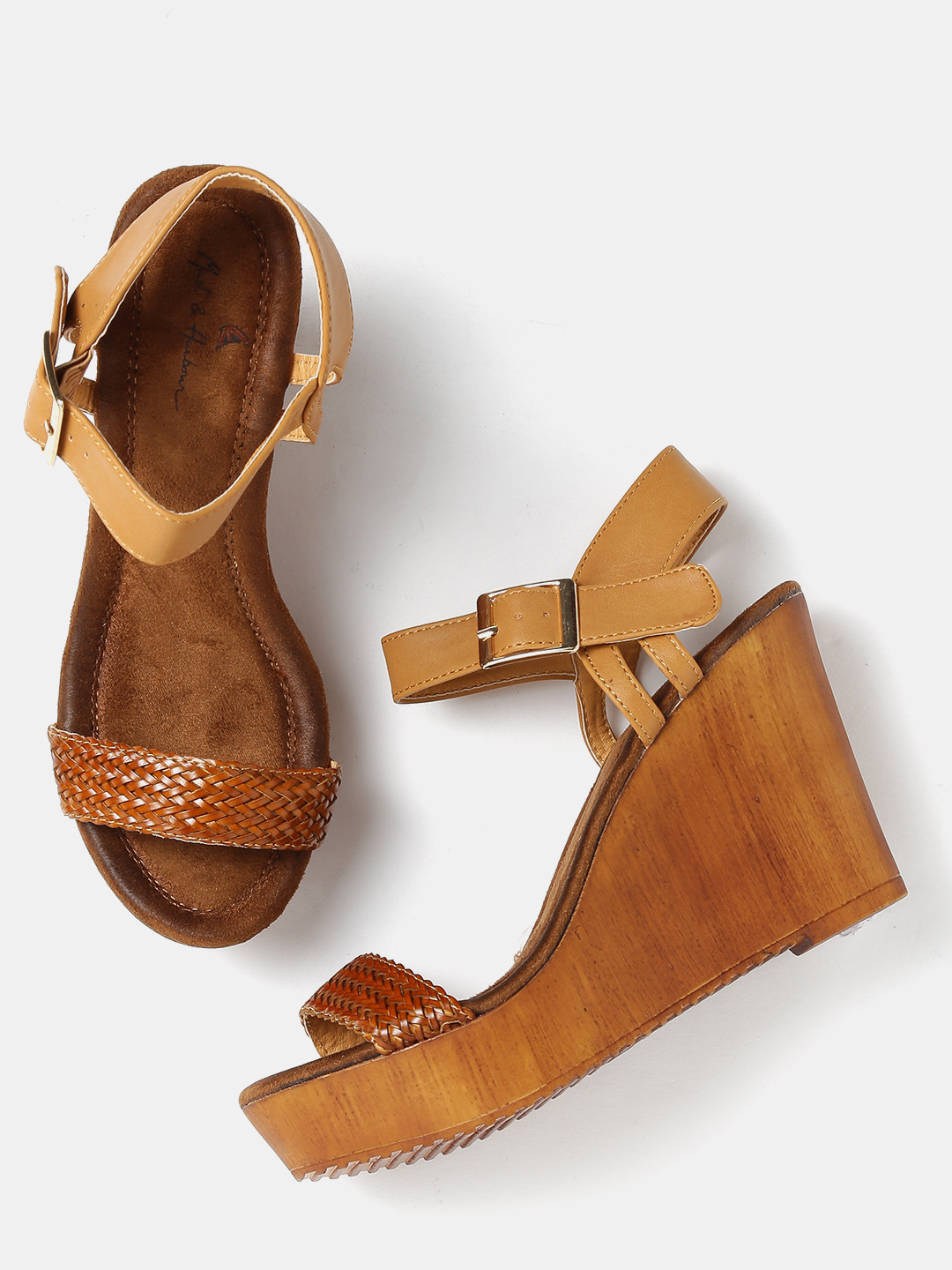 Buy Mast & Harbour Women Brown Wedges Heels for Women 1405343 Myntra