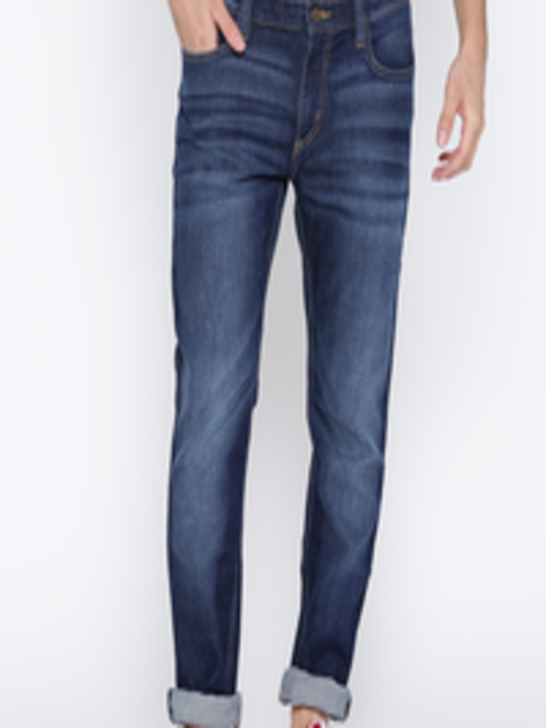 Buy Lee Blue Bruce Skinny Fit Jeans - Jeans for Men 1406819 | Myntra