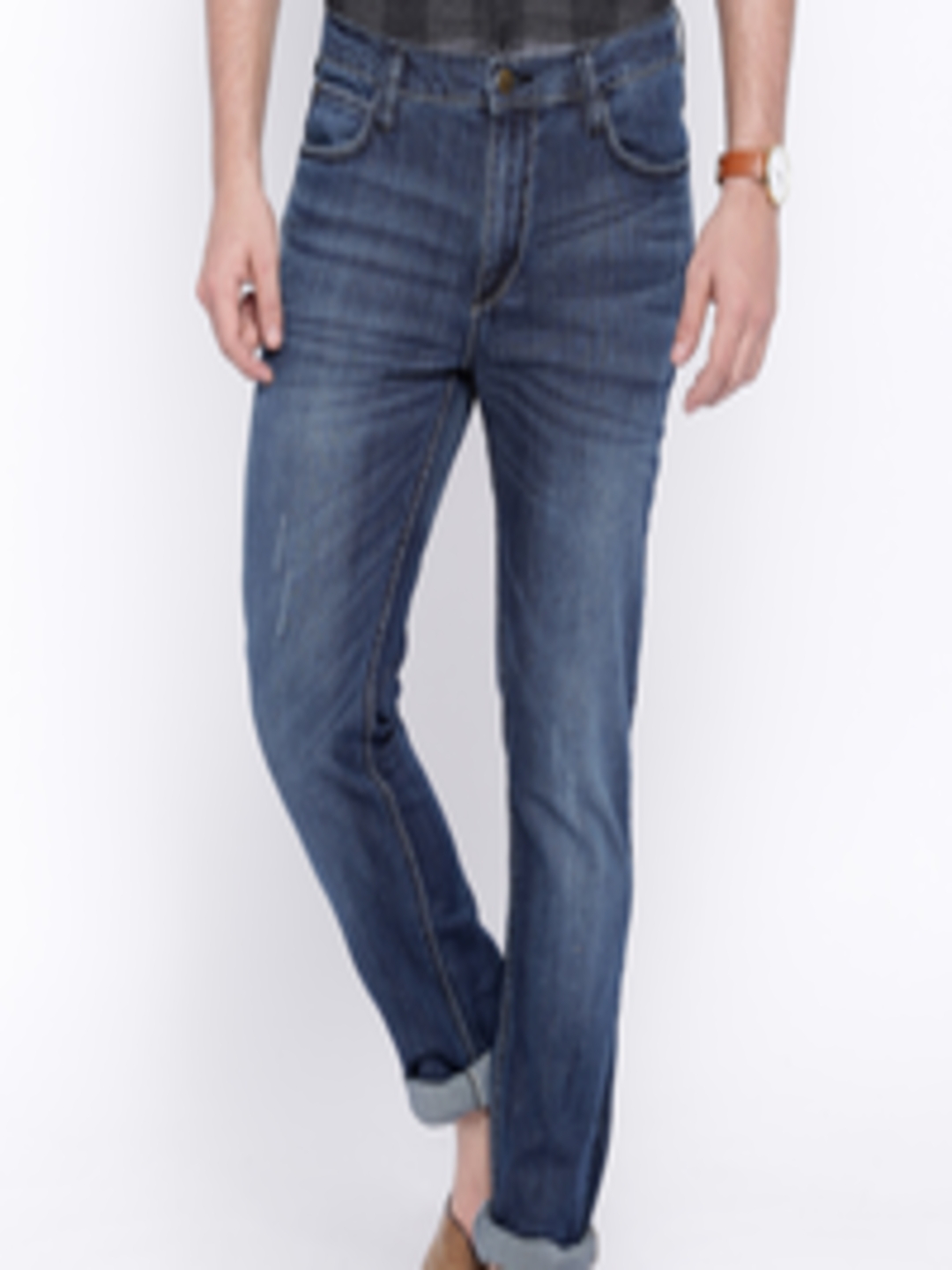 Buy Lee Blue Bruce Fit Jeans - Jeans for Men 1406843 | Myntra