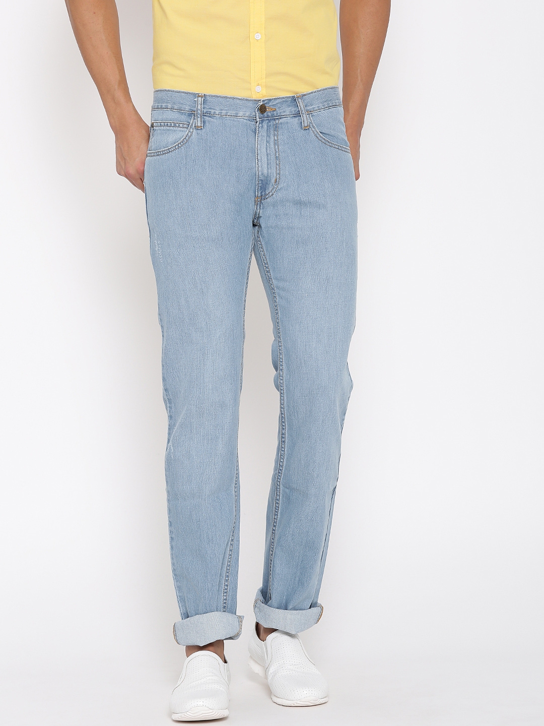 Buy Lee Blue Powell Slim Fit Jeans - Jeans for Men 1406845 | Myntra
