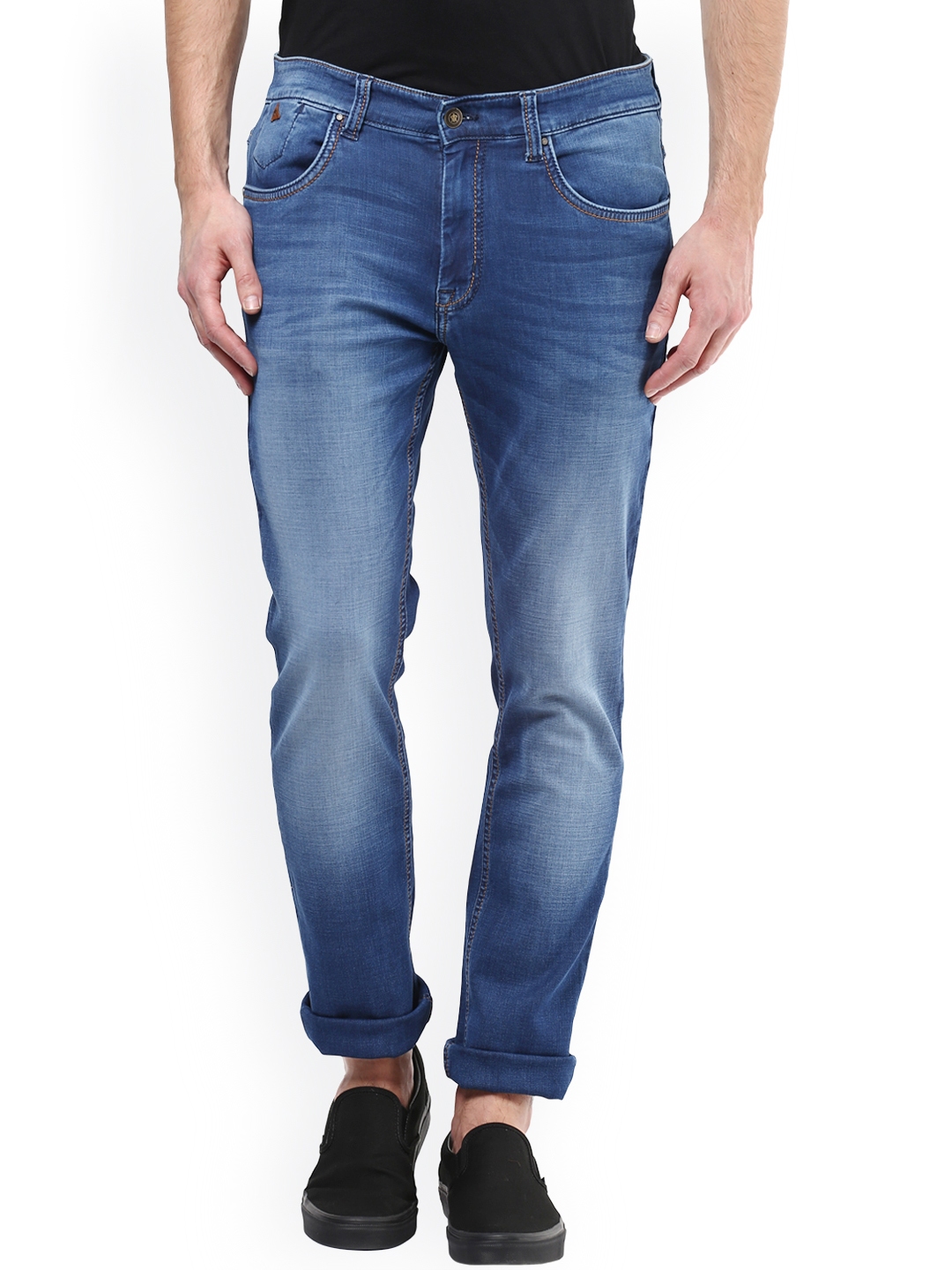 Buy Turtle Blue Slim Jeans - Jeans for Men 1406940 | Myntra