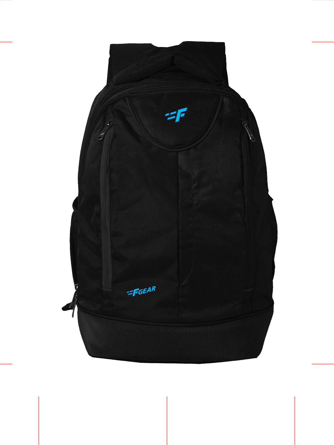 Buy F Gear Unisex Black & Blue Booster V2 Backpacks Backpacks for