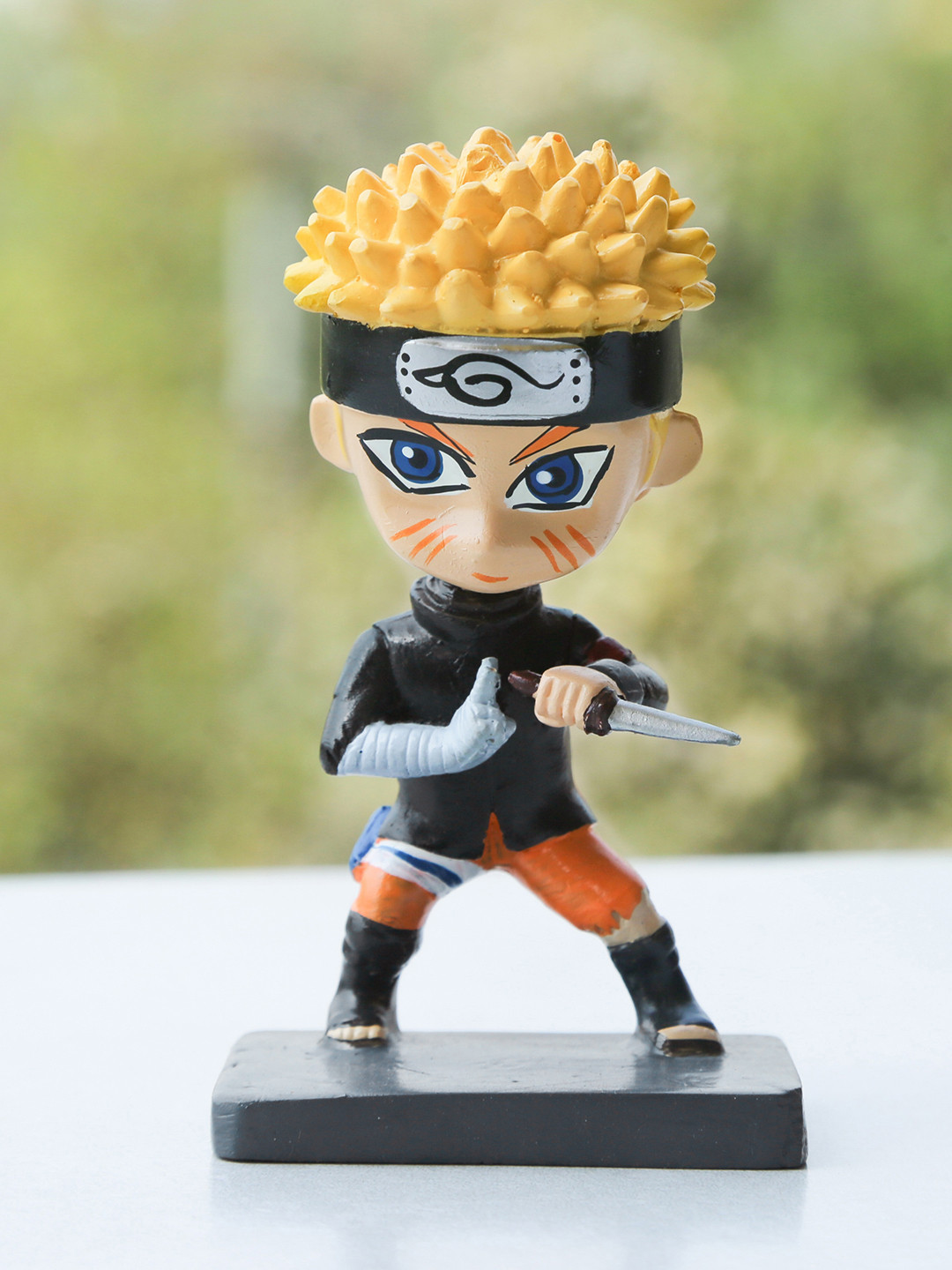 Buy Bigsmall Black & Orange Naruto Anime Bobblehead Action Figures