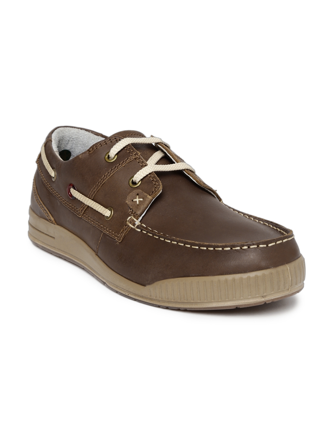 woodland leather mens boat shoes