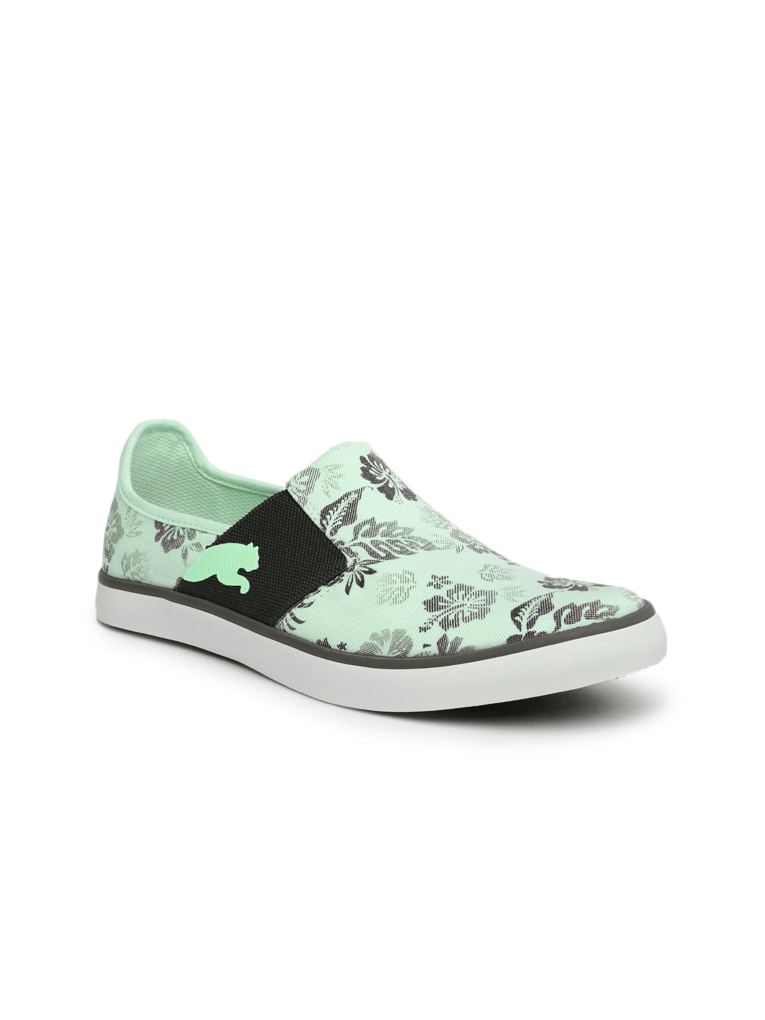 puma slip ons women green
