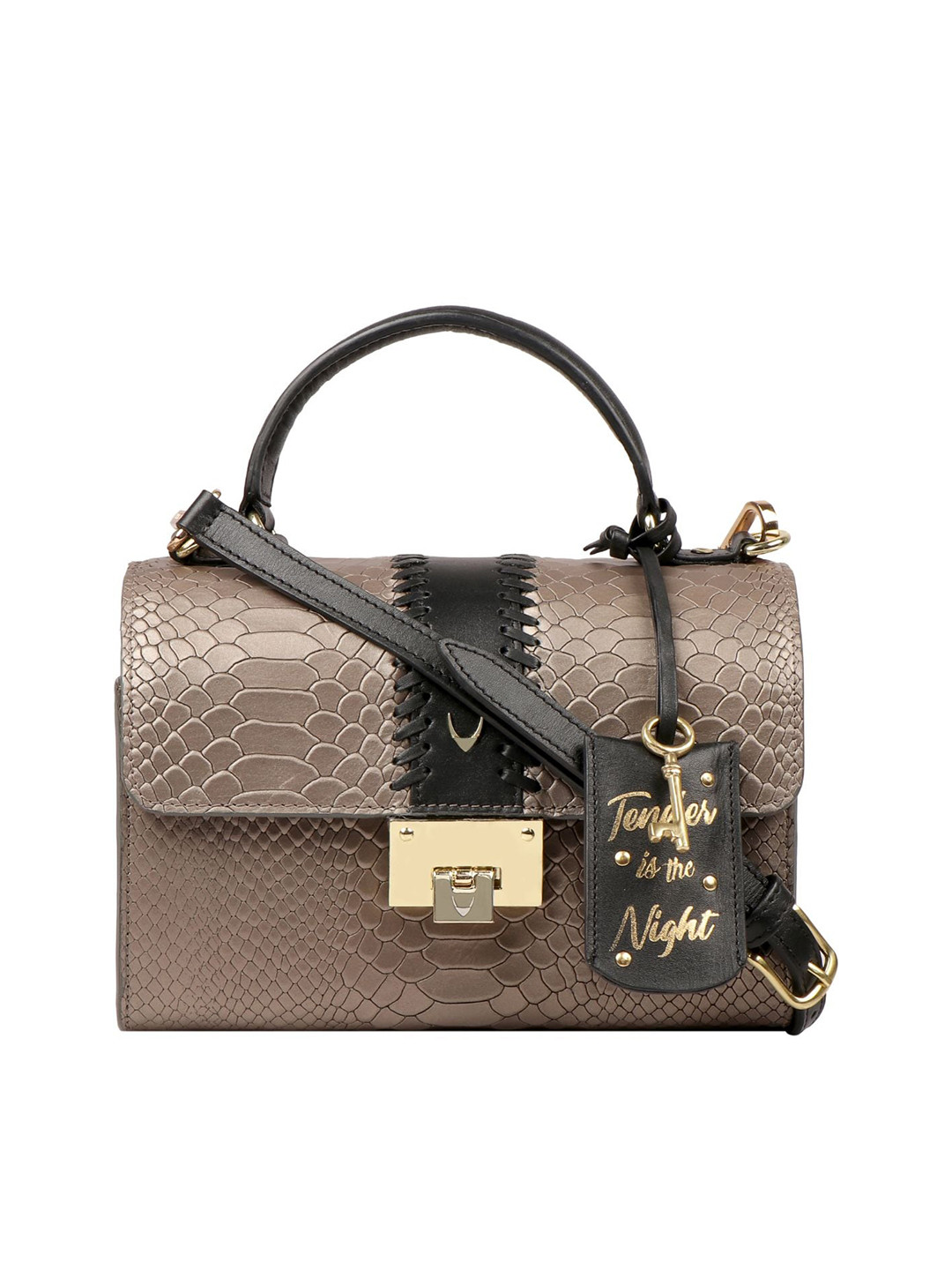 Buy Hidesign Grey Textured Satchel Handbags for Women 14084128 Myntra