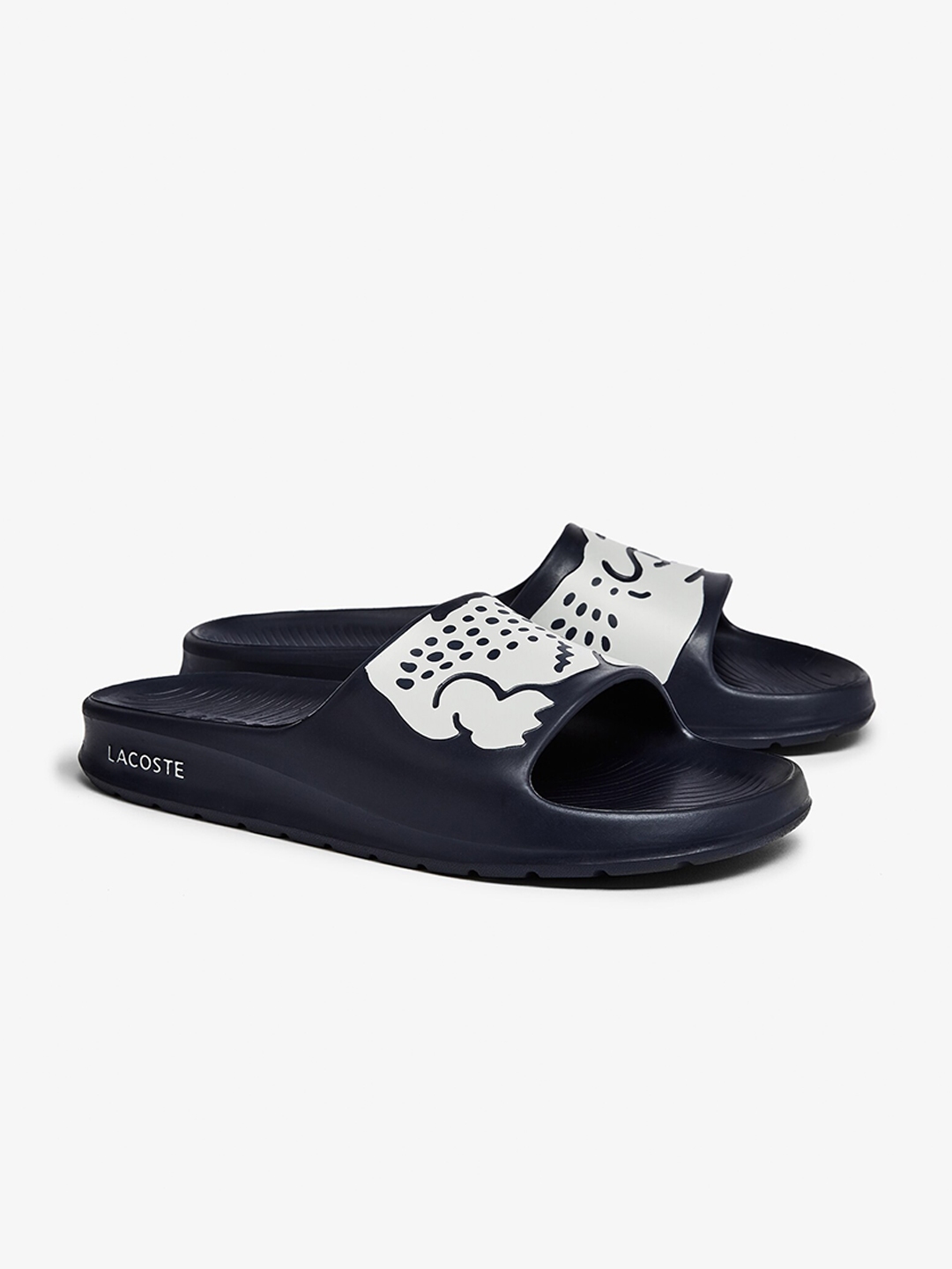 men lacoste sliders