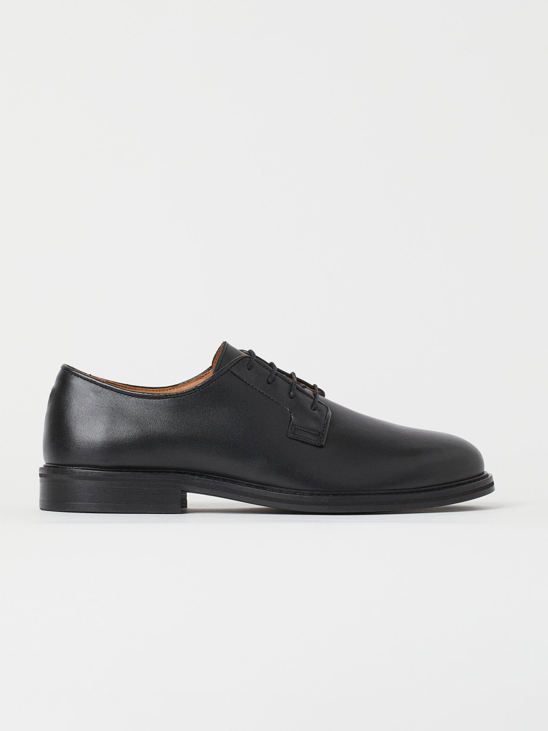 Buy H&M Men Black Leather Derby Shoes Casual Shoes for Men 14095066