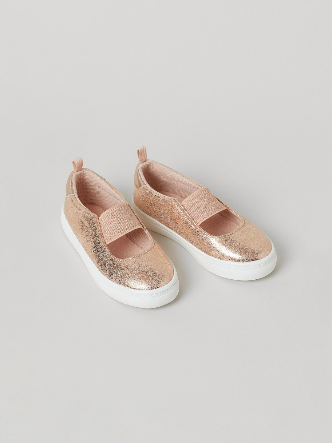 Buy H&M Girls Gold Toned Shimmering Trainers Casual Shoes for Girls 14095072 Myntra
