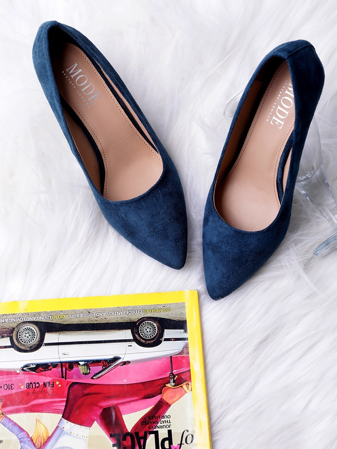 mode by red tape pumps
