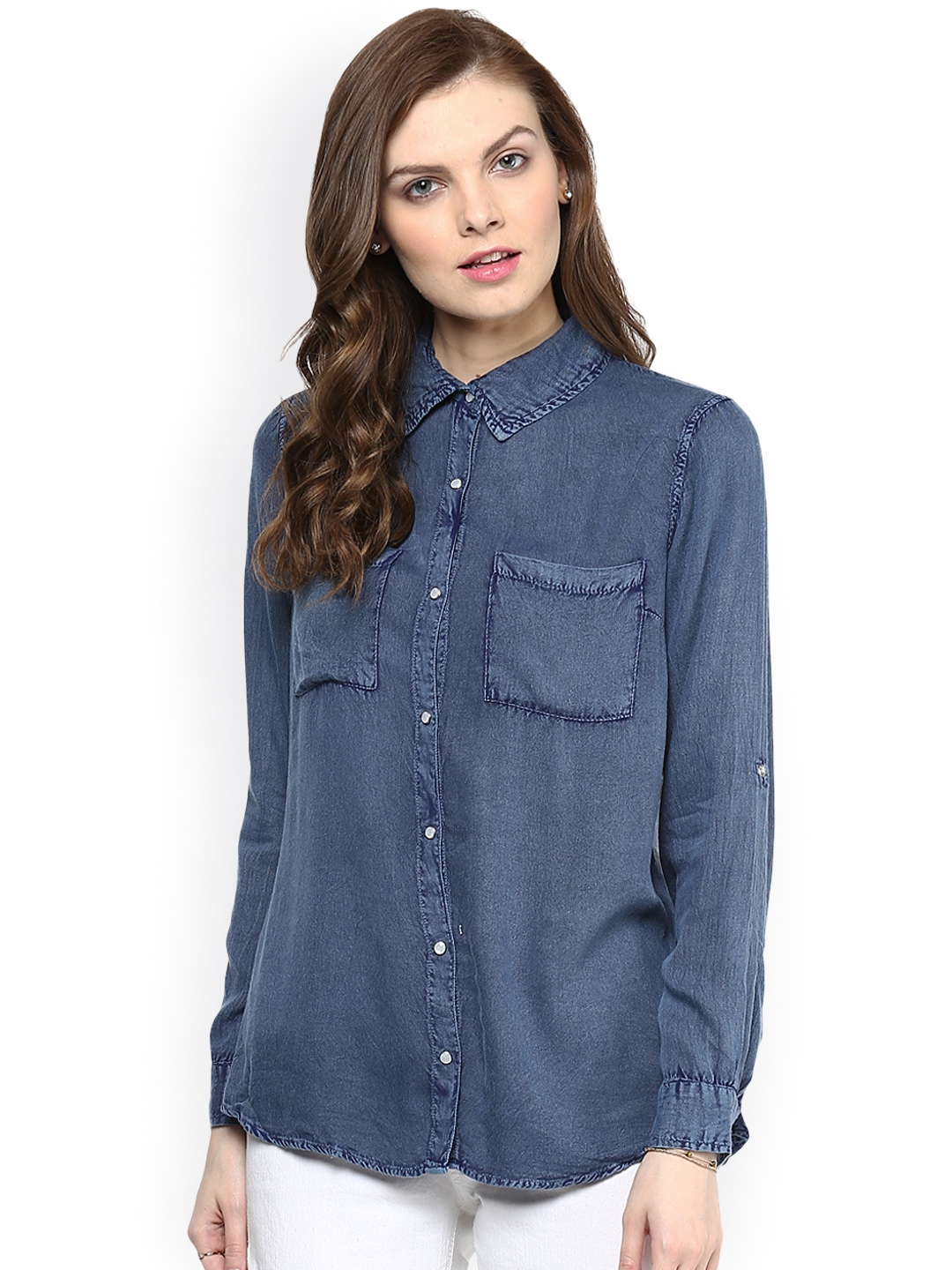 denim shirts myntra