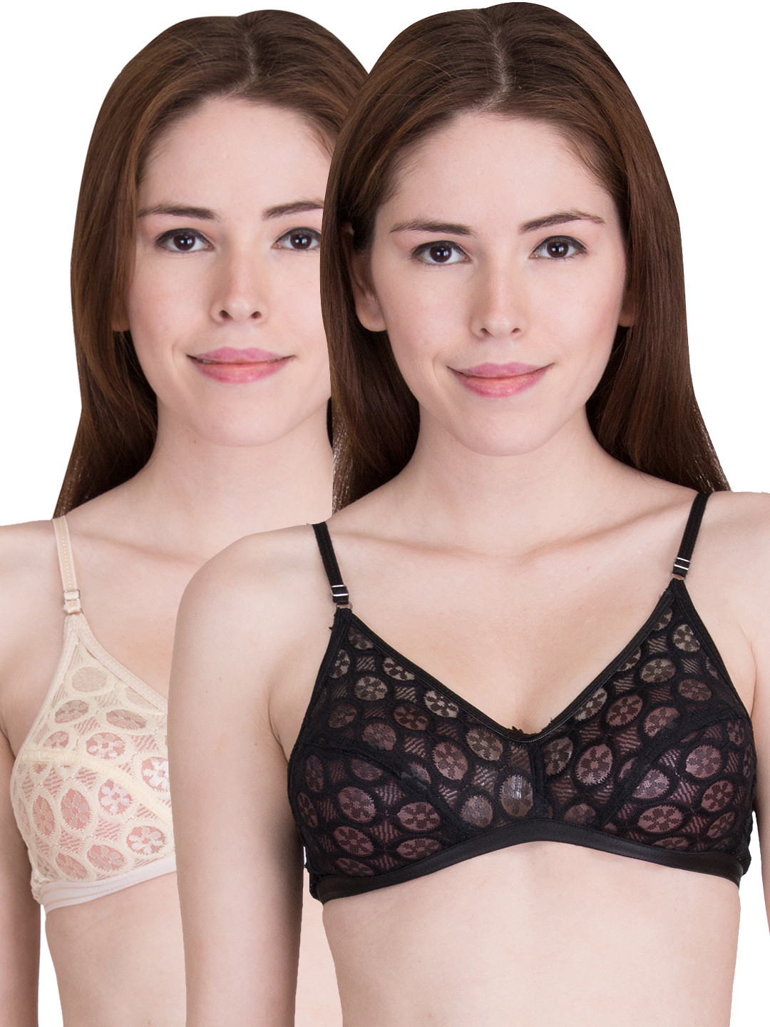 Buy UR Image Pack Of 2 Printed Full Coverage Bras Bra for Women